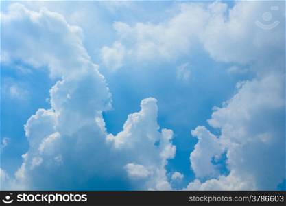 natural blue sky with cloud background