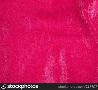 natural bright pink cowhide texture, full frame, close up