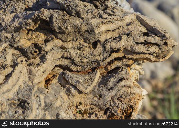 Natural formation of stone pattern