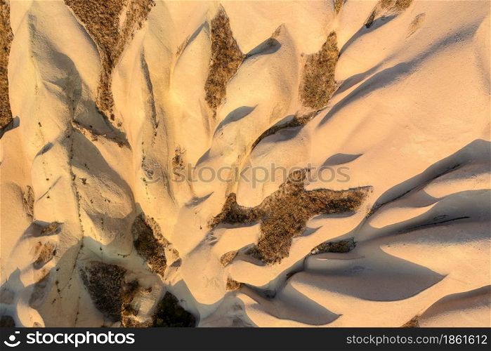Natural Geographical Formations at Red and Rose Valley in Cappadocia. Valley in Cappadocia