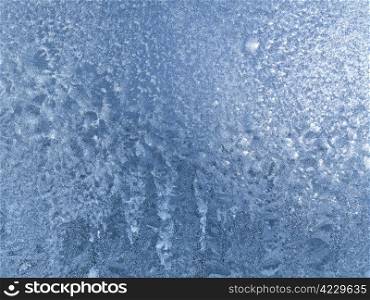 natural ice patterns on glass texture