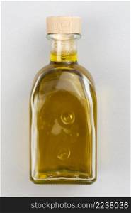 natural olive oil bottle table