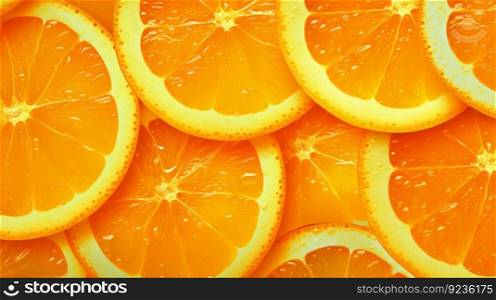 Natural Orange Pattern. Illustration Generative AI 