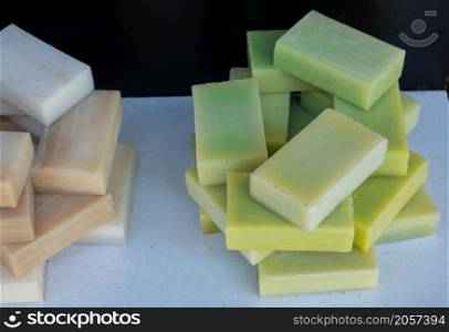 Natural organic soap bars Traditional soap manufacture