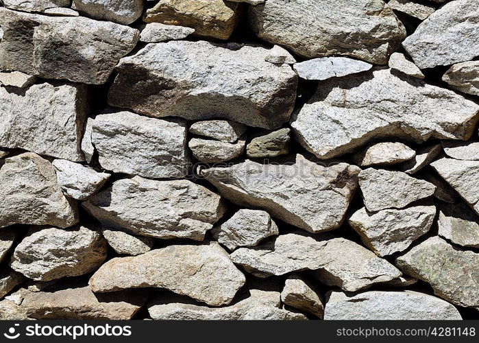 Natural pattern of a stone wall