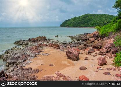 Natural scenery, seashore and rocks