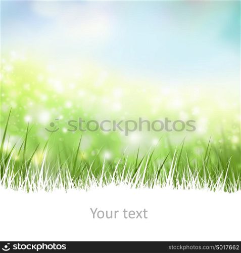Natural spring and summer background with selective focus and copyspace