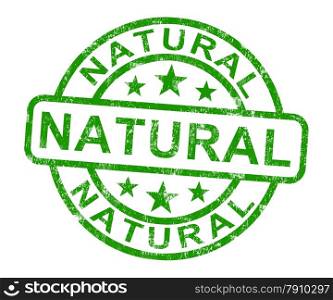 Natural Stamp Shows Pure Genuine Product. Natural Stamp Showing Pure Genuine Product