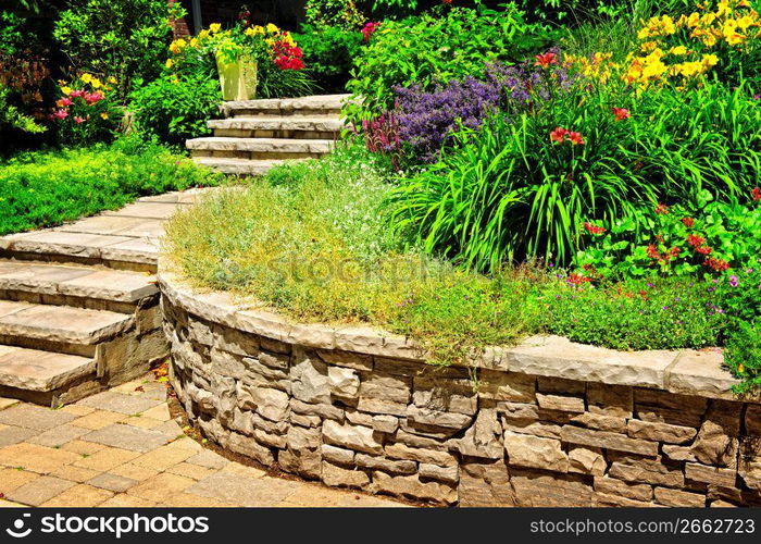 Natural stone landscaping