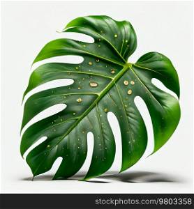 Natural Tropical Monstera isolated Generative AI