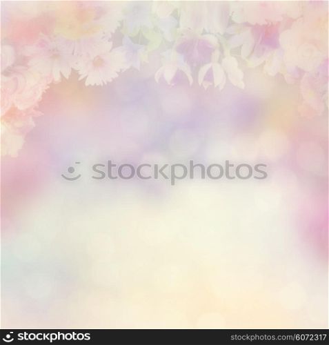 Nature Abstract Background with Flowers