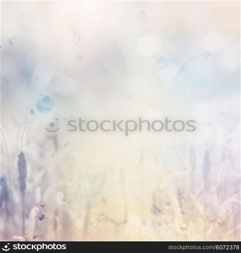 Nature Abstract Background with Grass