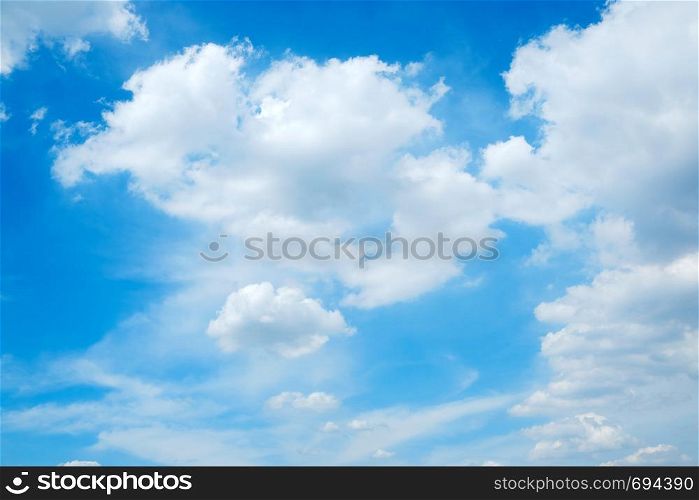 Nature background, Blue sky and cloud in sunny day, spring and summer season