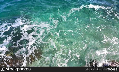 Nature background of transparent sea water