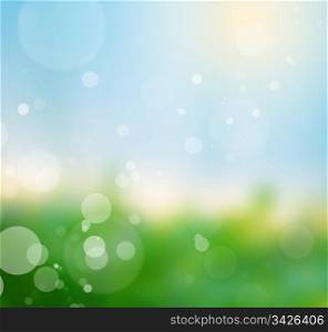 Nature blur background. Spring / summer sunny day