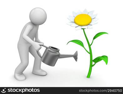 Nature collection - Gardener with watering can