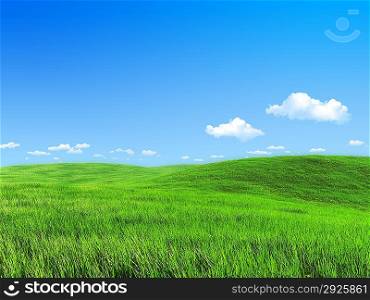 Nature collection - Green meadow template