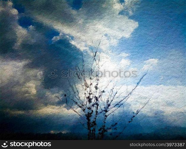 nature concept background, Oil painting image