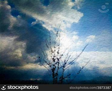 nature concept background, Oil painting image