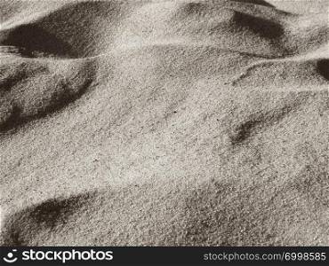 Nature concept. Beach or desert sand as a background, copy space.. Beach sand as a background.