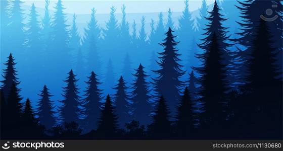 Nature forest Natural Pine forest mountains horizon Landscape wallpaper Mountains lake landscape silhouette tree sky red Sunrise and sunset Illustration vector style colorful view background