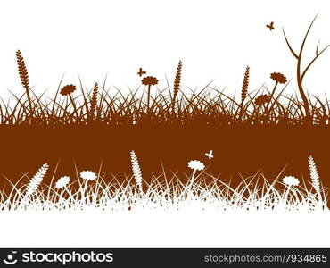 Nature Grass Showing Scene Pasture And Natural