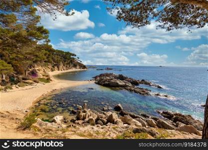 Nature hikes to reconnect with yourself. Costa Brava, near small town Palamos, Spain