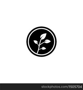 Nature leaf vector template icon design