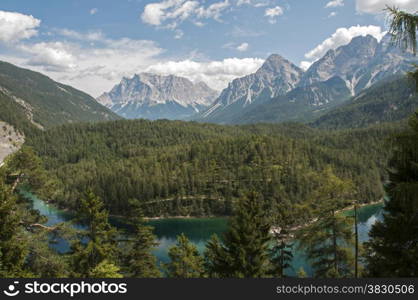 nature on the fernpass from austria to italy