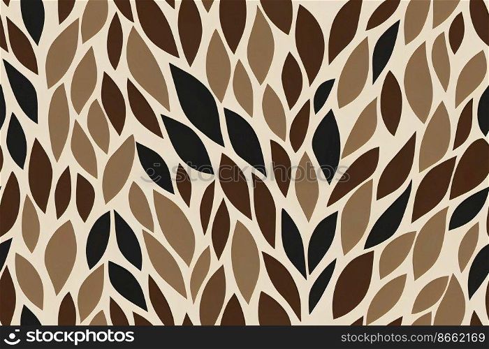 Nature themed design seamless textile pattern 3d illustrated
