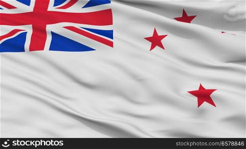 Naval Ensign Of New Zealand Flag, Closeup View. New Zealand Flag Closeup