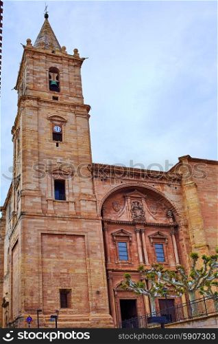 Navarrete church in The Way of Saint James at La Rioja Spain