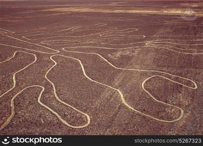 Nazca lines in Peru.
