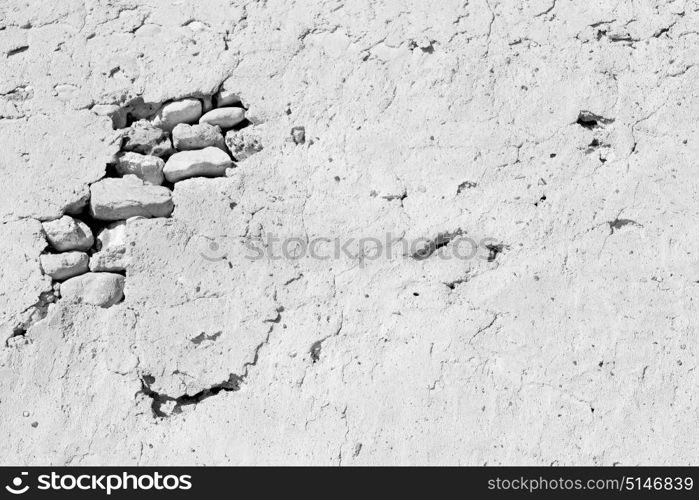 near house and block building abstract background in oman the old wall