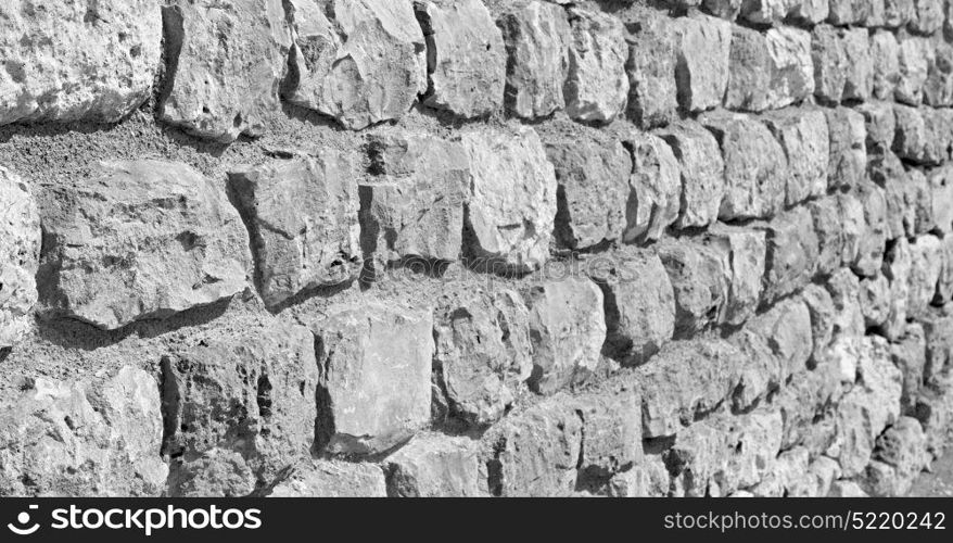 near house and block building abstract background in oman the old wall