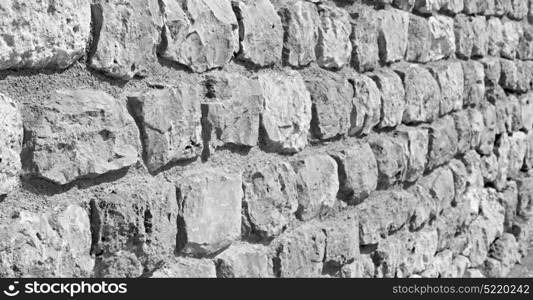 near house and block building abstract background in oman the old wall