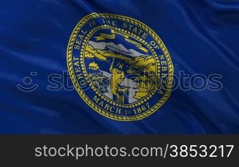 Nebraska Bundesstaat Flagge Endlosschleife