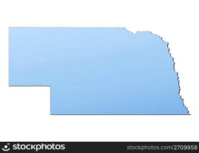 Nebraska USA  map