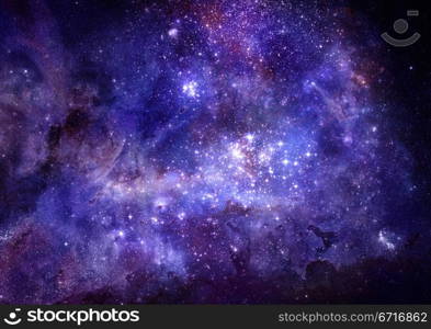 nebula gas cloud in deep outer space. bright nebula gas cloud in deep outer space