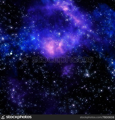 nebula gas cloud in deep outer space. bright nebula gas cloud in deep outer space