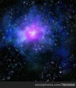 nebula gas cloud in deep outer space. bright nebula gas cloud in deep outer space
