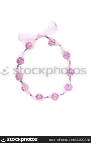 Necklace isolated on a white background