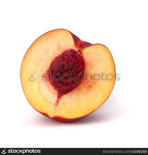 Nectarine fruit isolated on white background