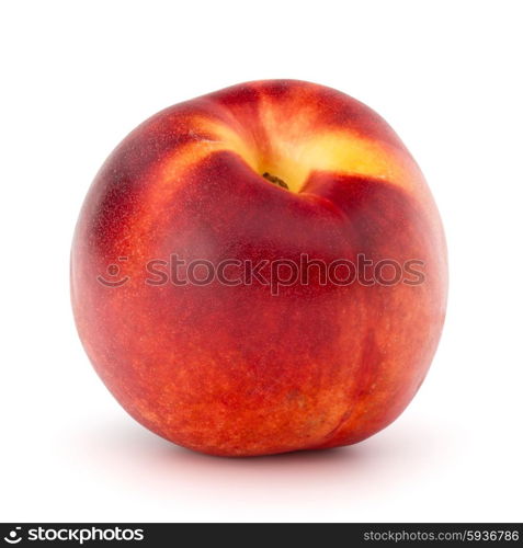 Nectarine fruit isolated on white background close up