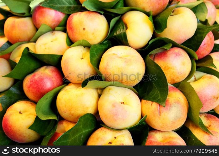 Nectarines close-up, may be used as background
