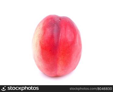 nectarines on a white background
