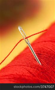 Needle and red thread&#xA;