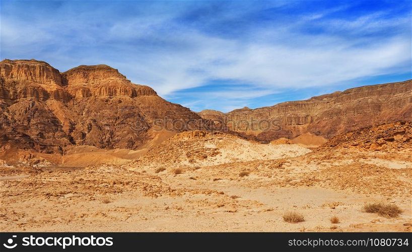 Negev Desert. Israeli park Timna. Eilat.