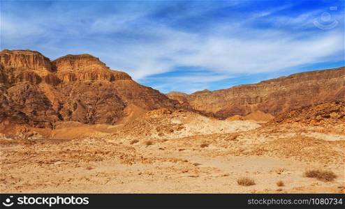 Negev Desert. Israeli park Timna. Eilat.