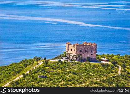 Nehaj fortress in Senj coast, Velebit channel of Croatia